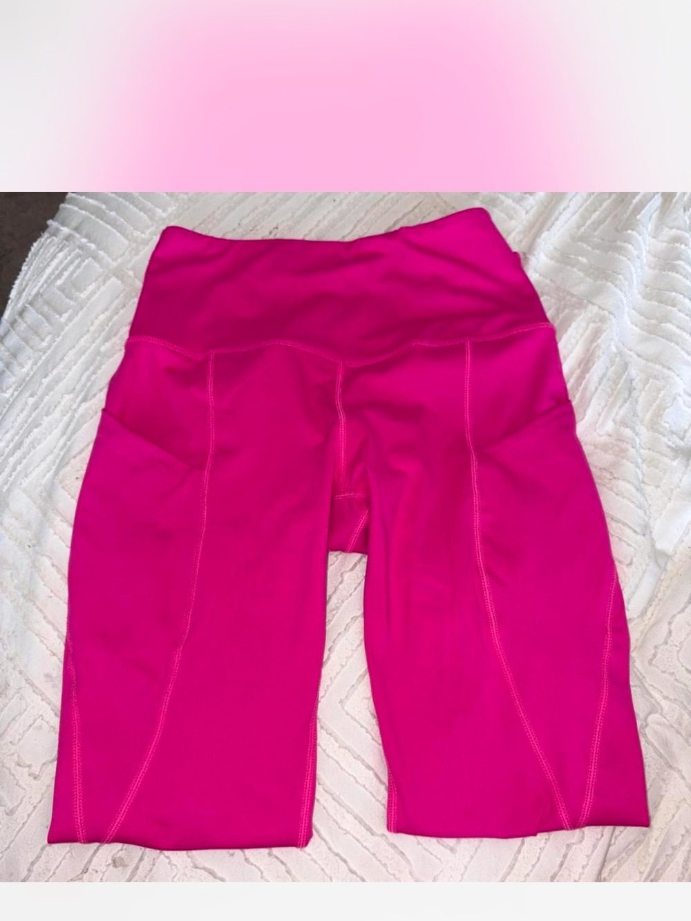Women's High-Waist Hot Pink Athletic leggings